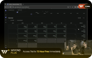 Trade setups walkthrough from a Wayond+ live session
